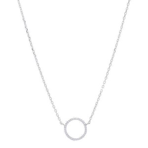 Joanli Nor - Silber halskette mit kreisförmigem anhänger - 245 005